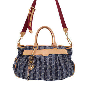 Louis Vuitton Monogram Denim Cabas Raye Bag